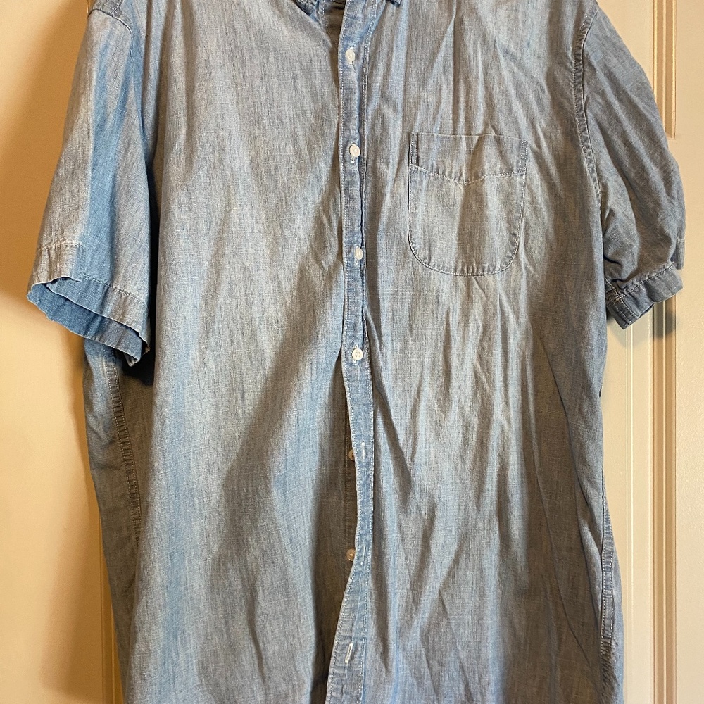 Short sleeve button down xl tall